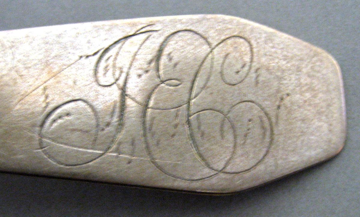 1966.0265 Silver Spoon engraving