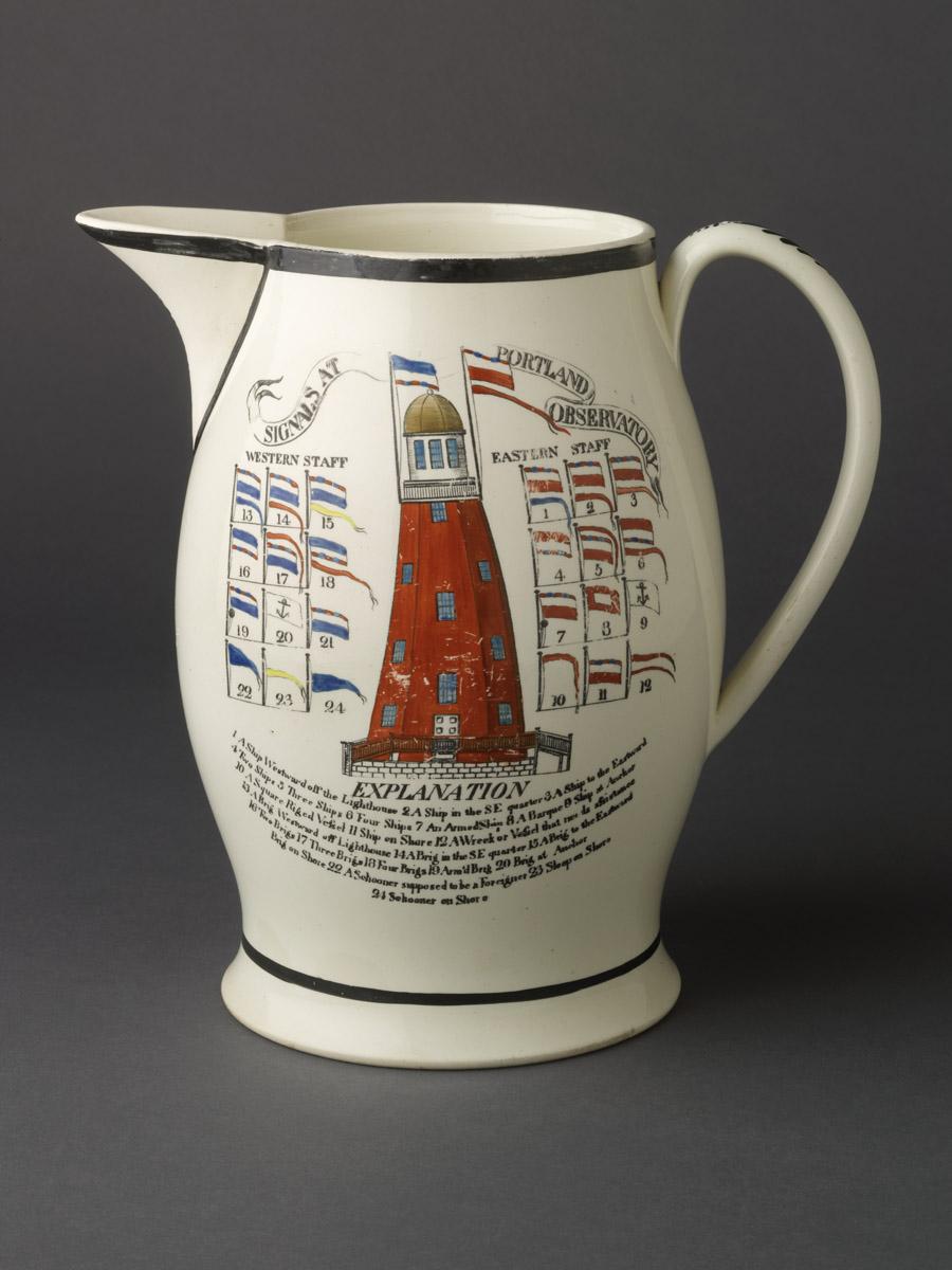 1966.0313 Signals at Portland Observatory jug (view 2)