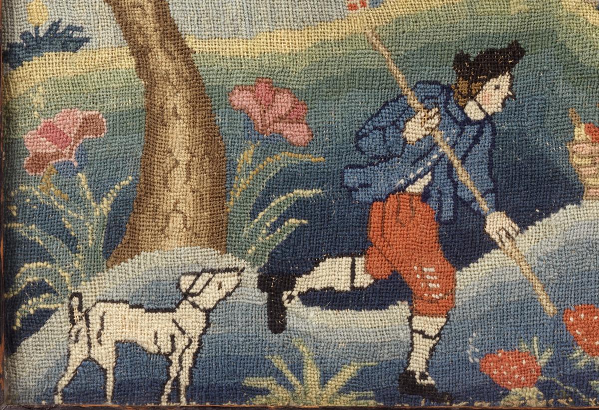 1951.0079 A Needlework Picture, Detail 2