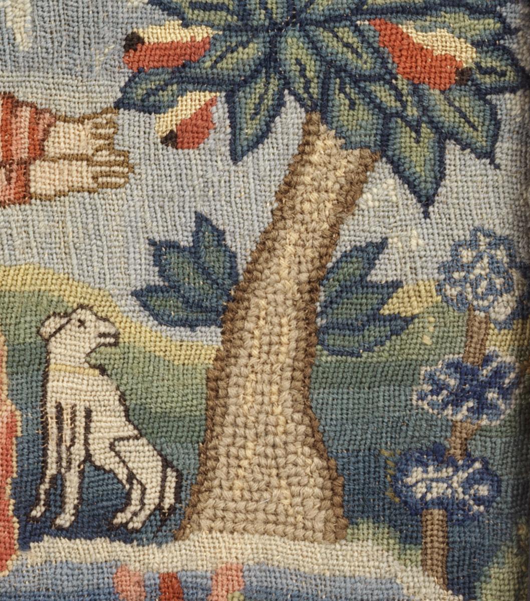 1951.0079 A Needlework Picture, Detail 7