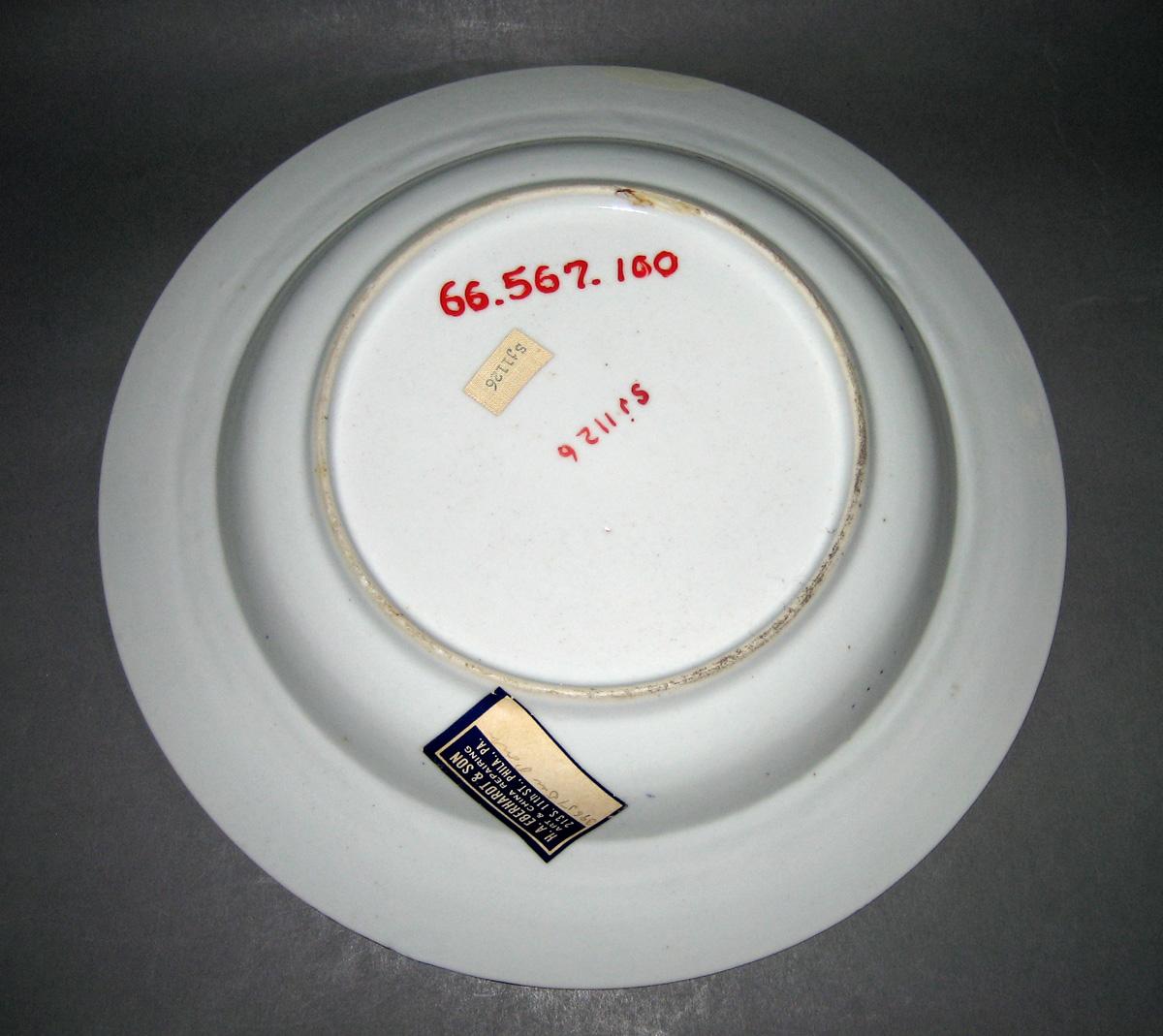 1966.0567.100 Soup Plate or Bowl underside