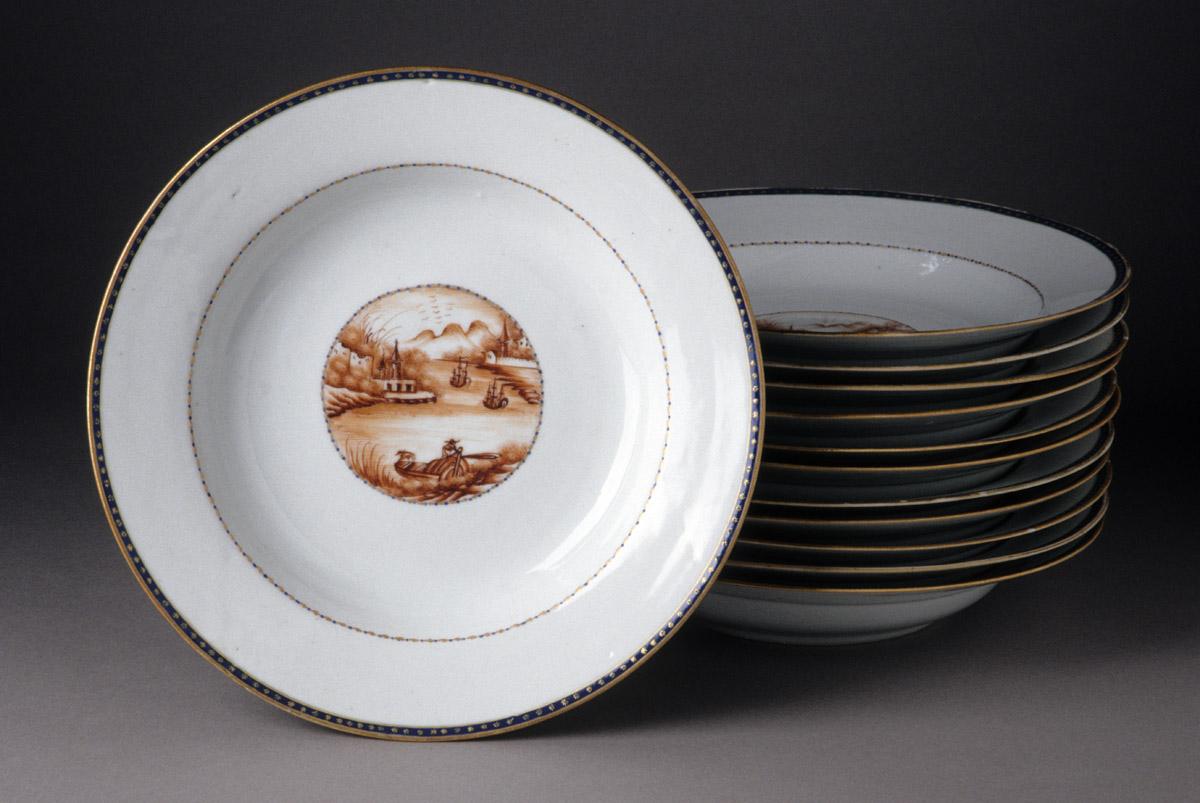 1966.0567.090-.093, .095-.099, .102-104 Plates or bowls