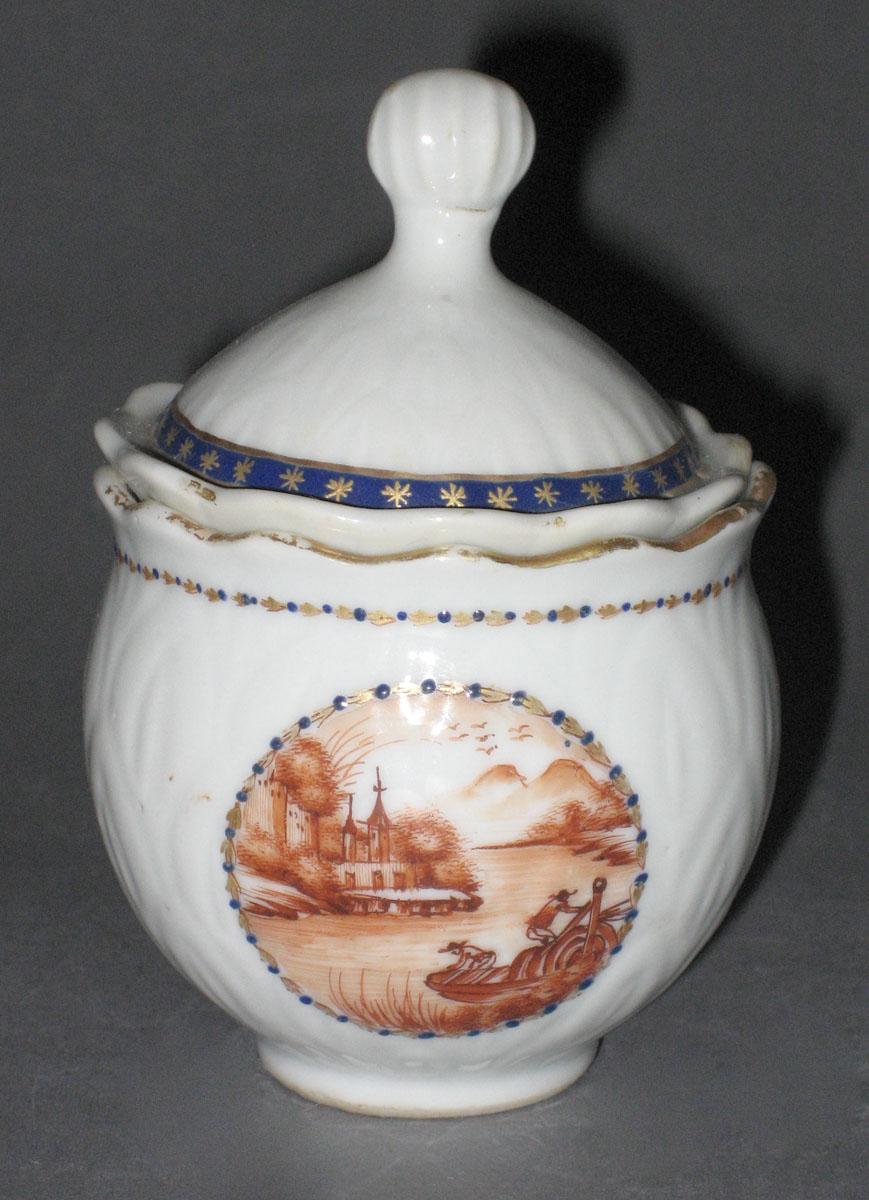 1966.0567.184 A, B Porcelain Pot de creme