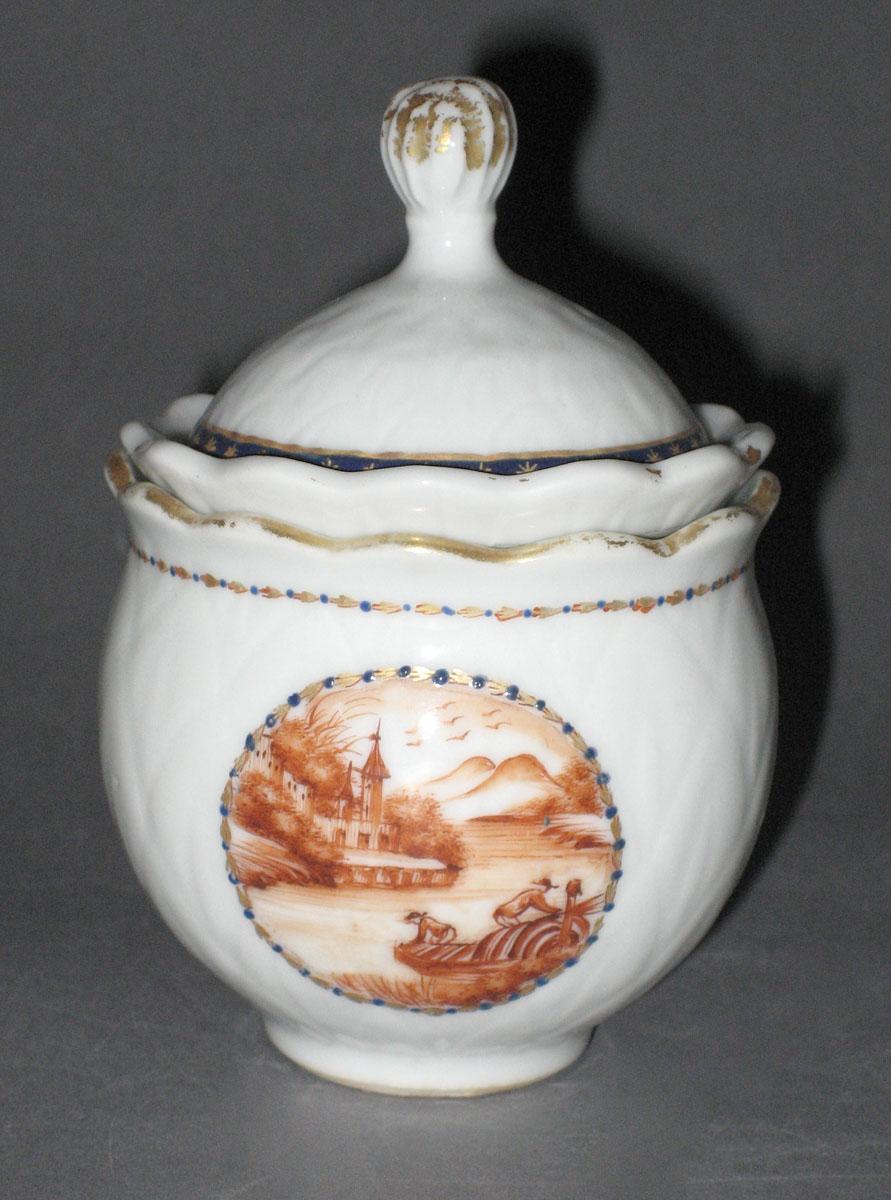 1966.0567.185 A, B Porcelain Pot de creme