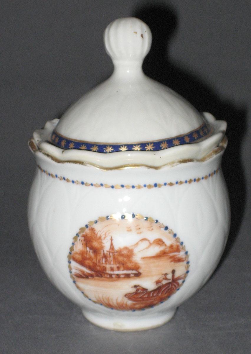 1966.0567.187 A, B Porcelain Pot de creme