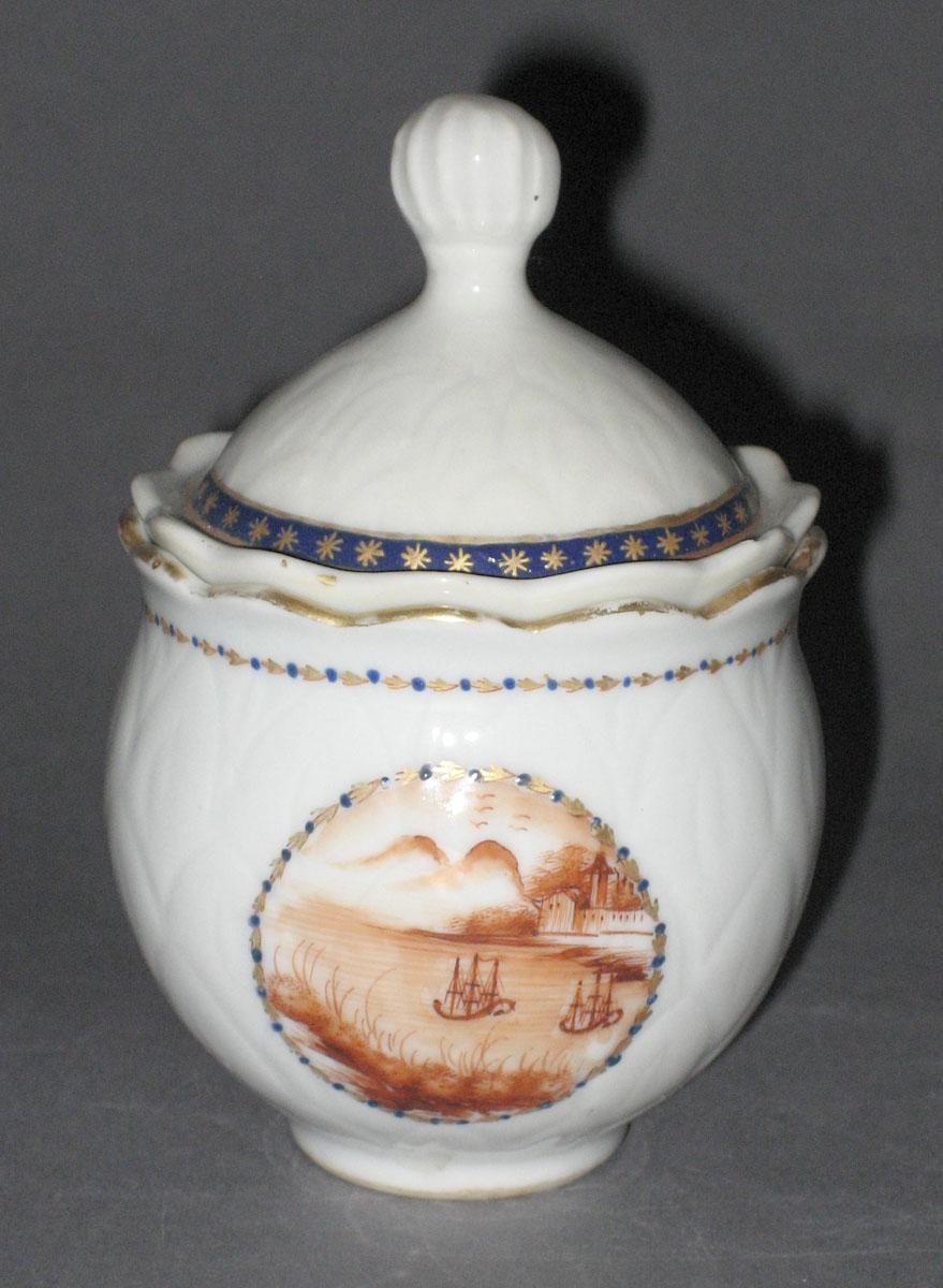 1966.0567.187 A, B Porcelain Pot de creme side 2