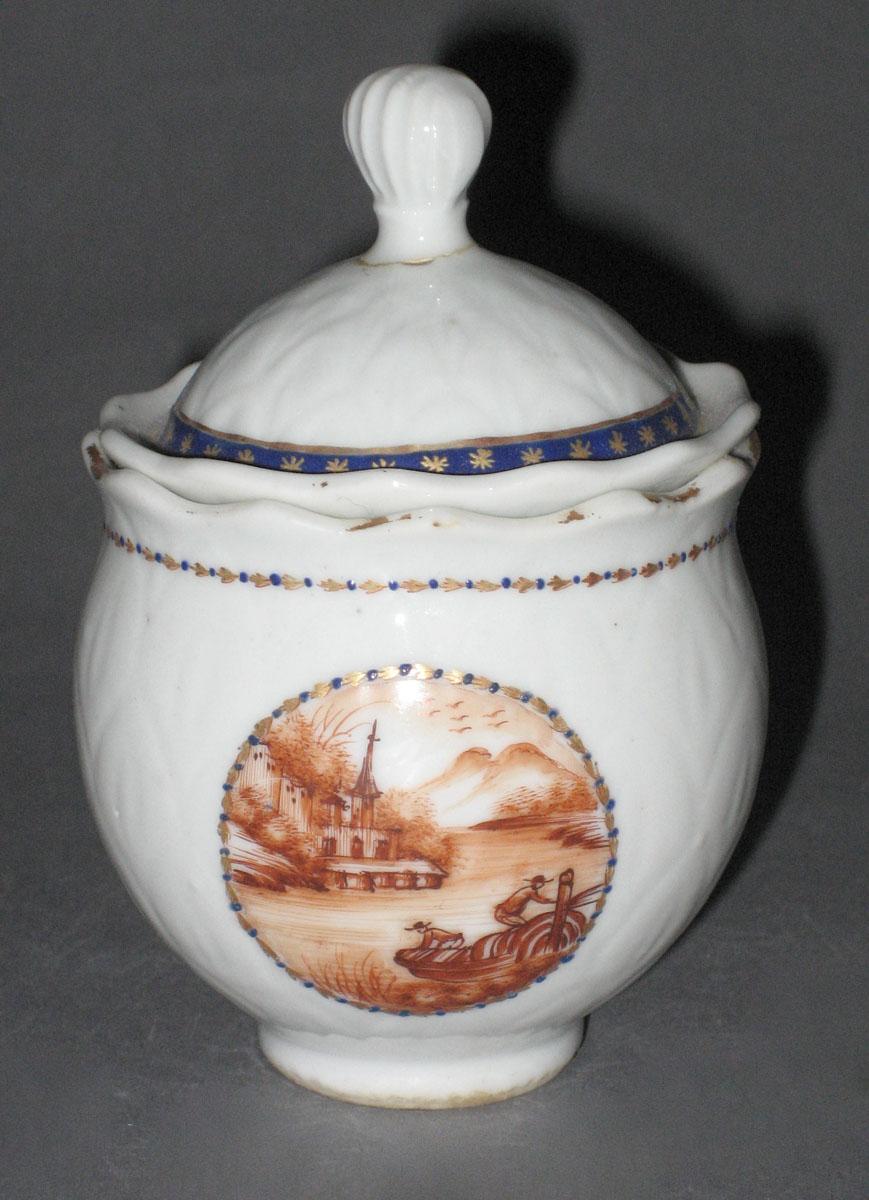 1966.0567.188 A, B Porcelain Pot de creme