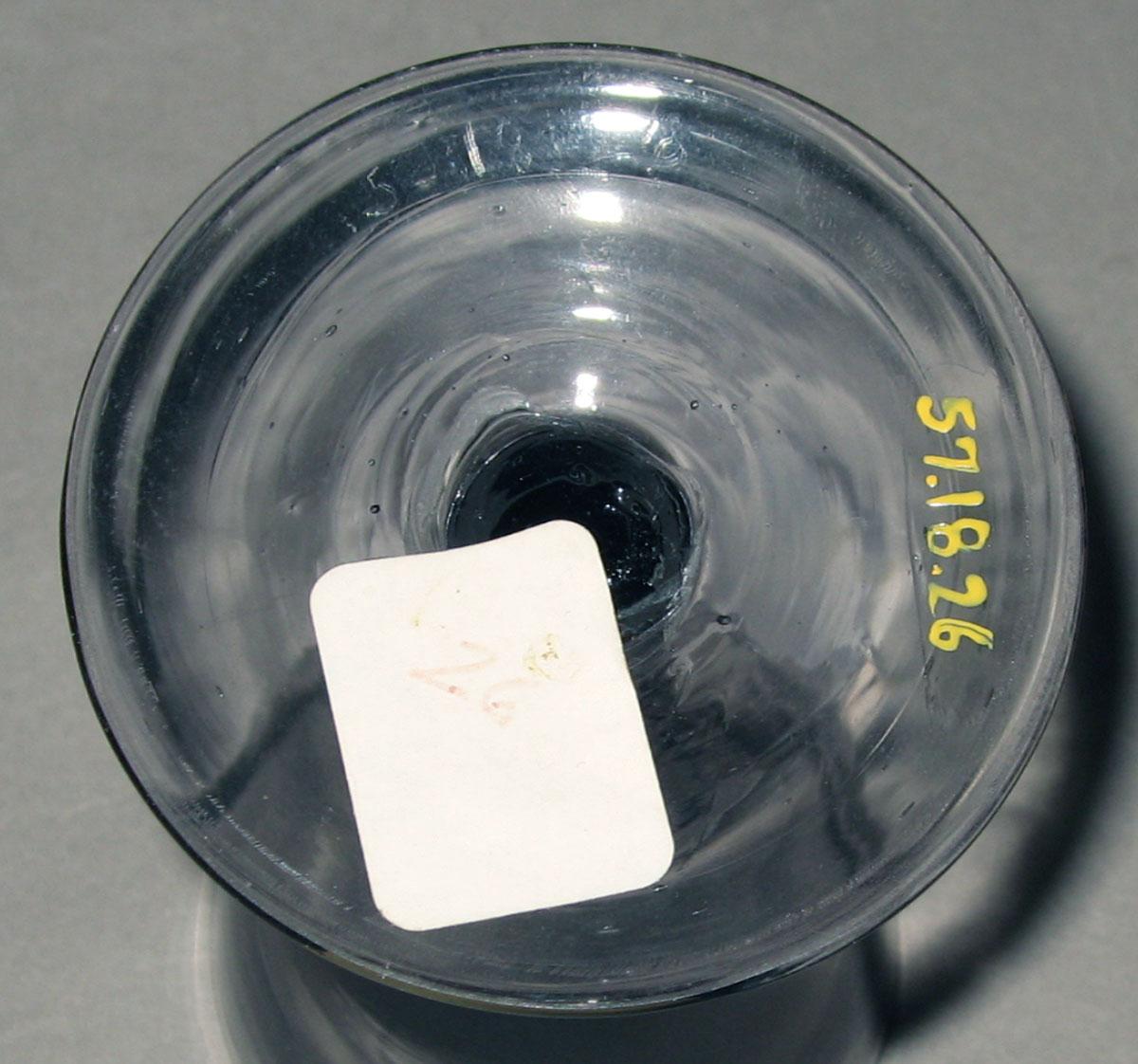 1957.0018.026 Nonlead glass wineglass (underside)