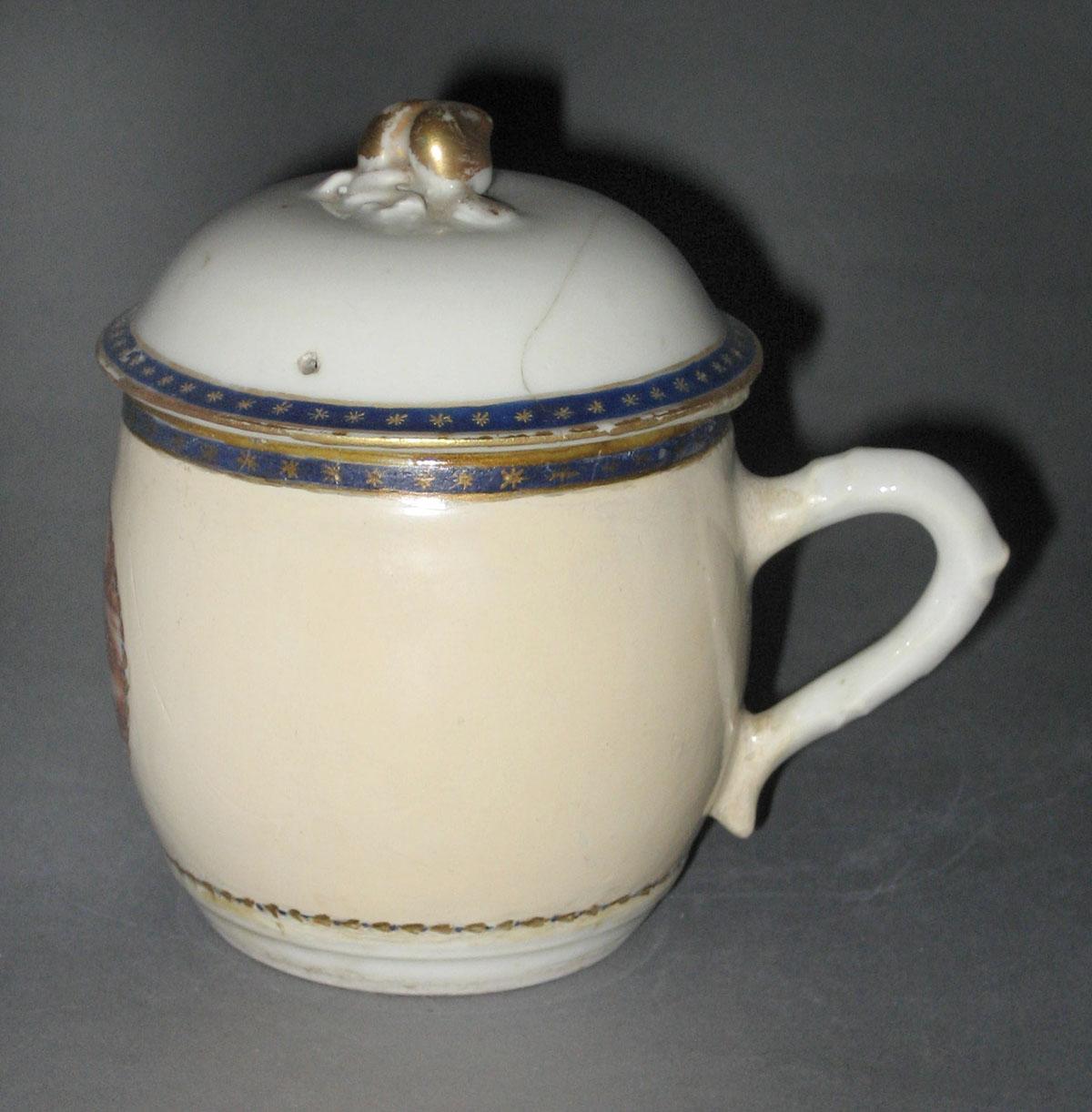 1966.0567.201 A, B Porcelain Mustard Pot