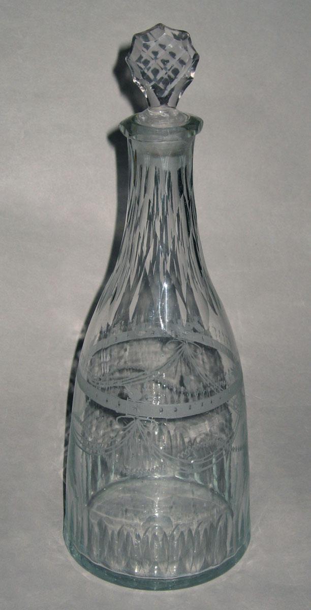 1957.0018.032 A, B Glass decanter
