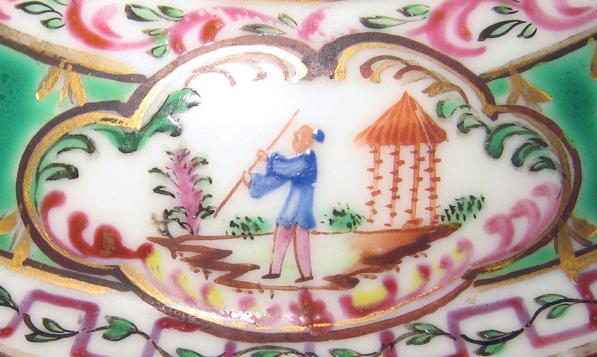 1966.0570.003 A, B Porcelain Sugar bowl detail 2