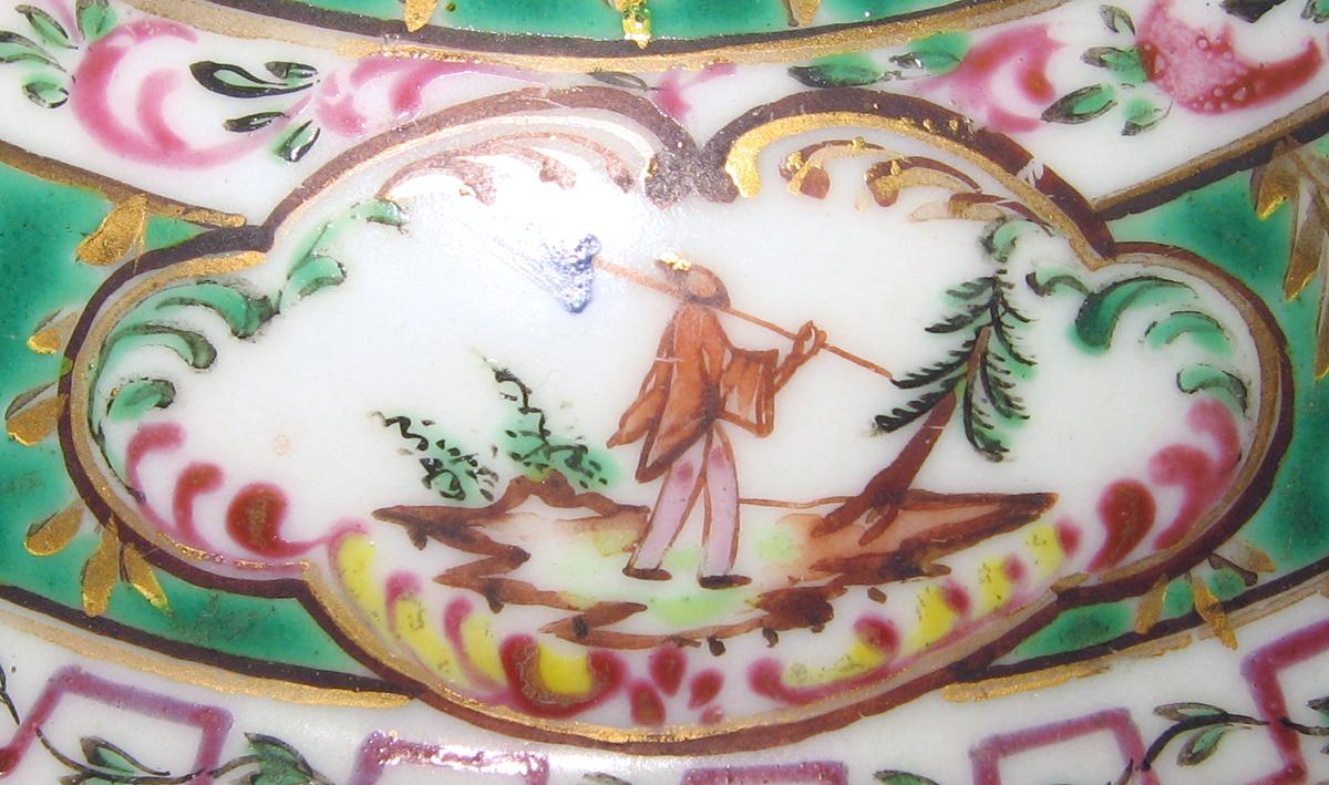 1966.0570.003 A, B Porcelain Sugar bowl detail 3