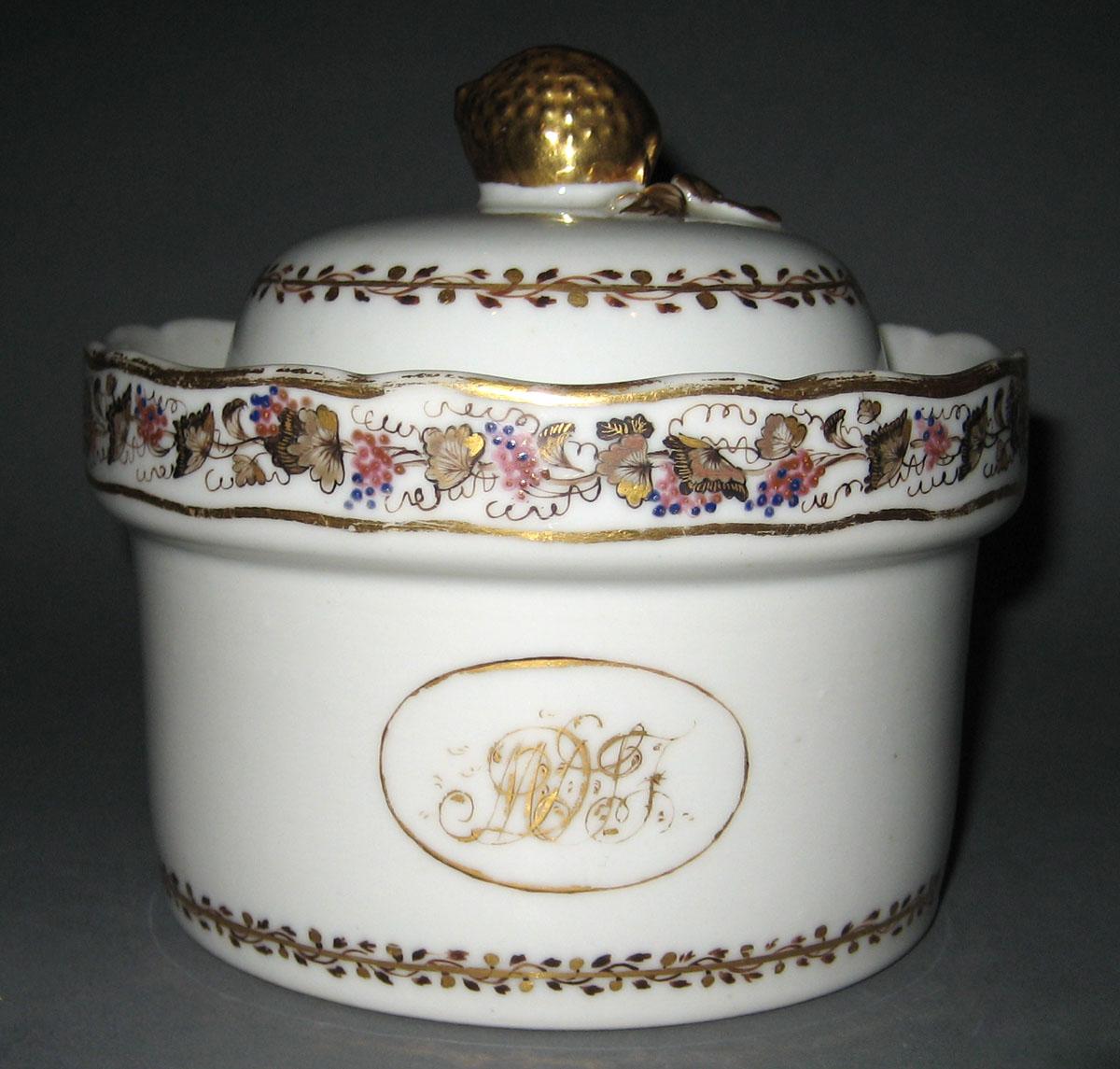 1966.0581.121 A, B Porcelain Dish, Butter Dish