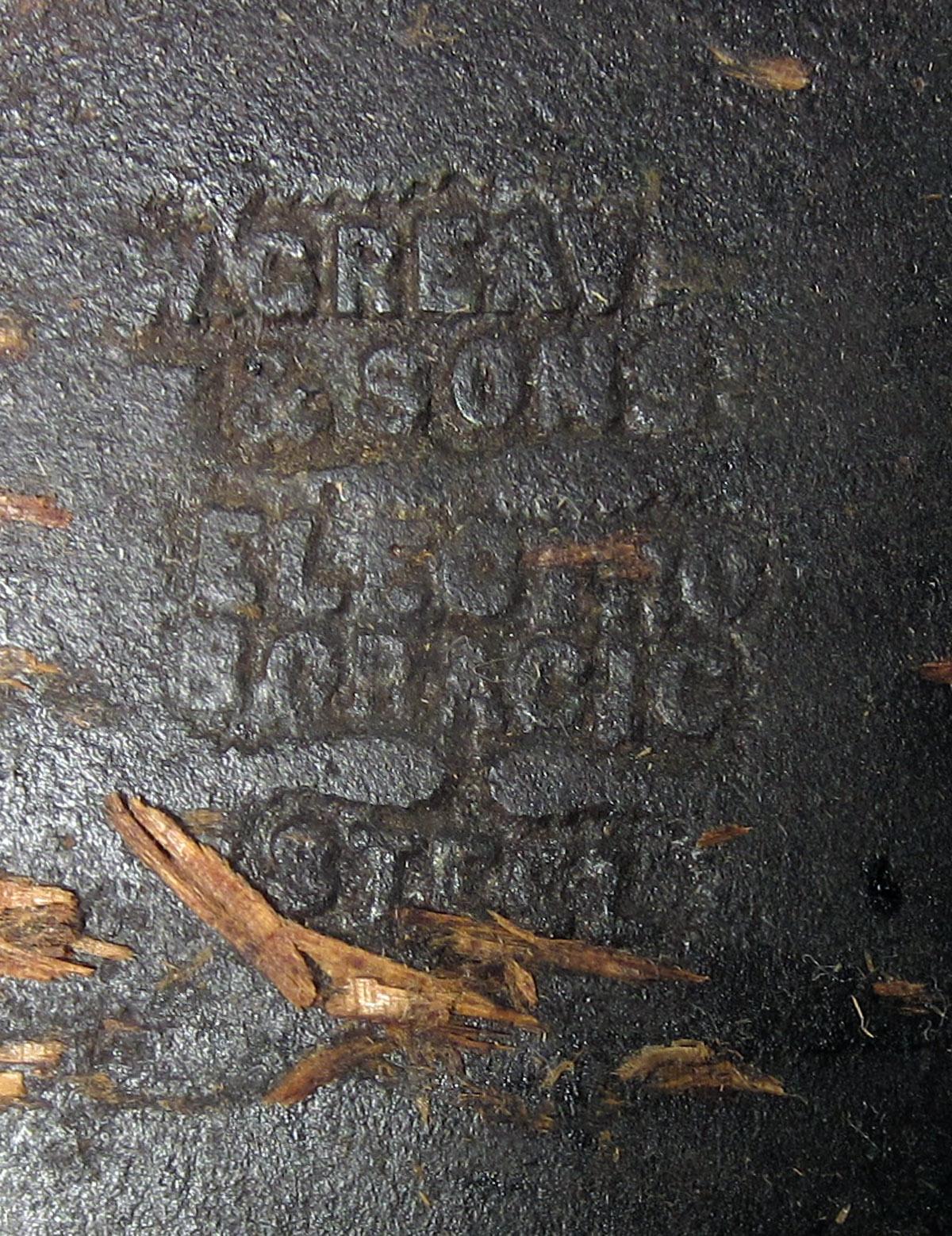1957.0026.003 A-C Panel plane strike block, Mark iron