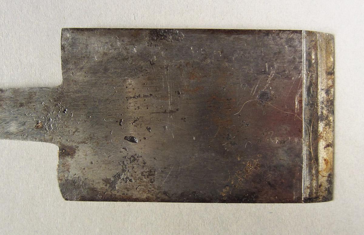 1957.0026.010 A-C, Rabbet plane, blade edge
