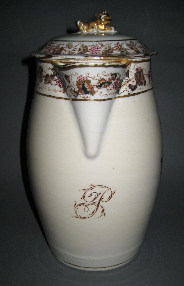 1966.0587.002 A, B Porcelain Covered Jug view 1