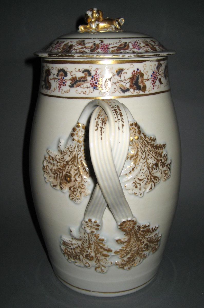1966.0587.002 A, B Porcelain Covered Jug back