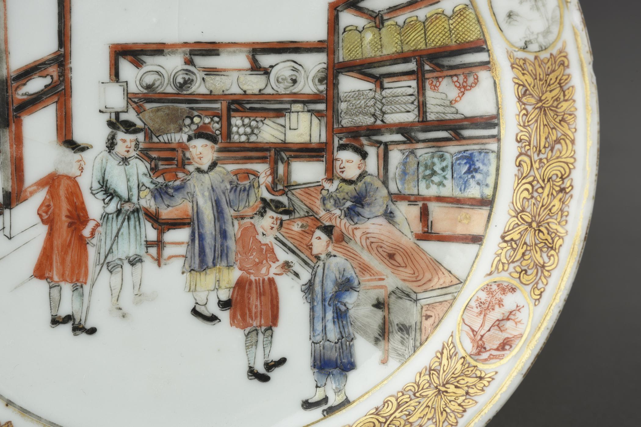 1966.0588 Saucer, detail 1