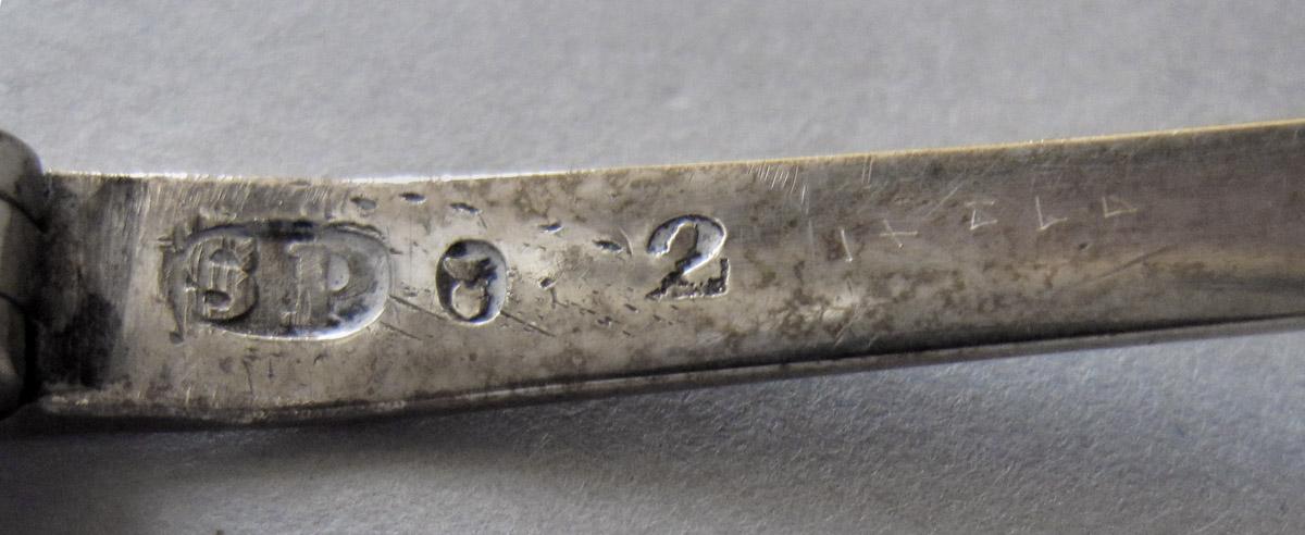 1966.0601 A Spectacles, mark 1, mark 2, mark 3 and inscription