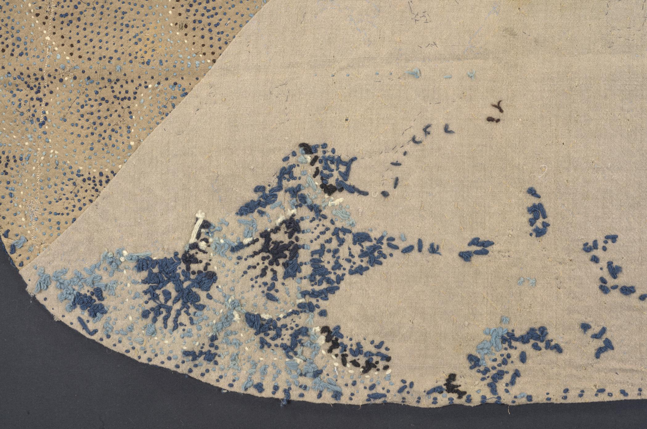 1966.0604 Bedcover, detail 1, reverse