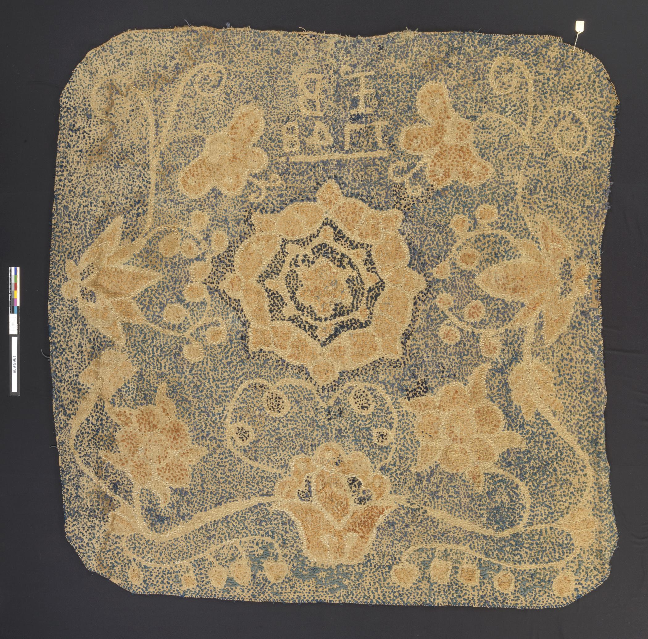 1966.0605 Bedcover, view 2, reverse