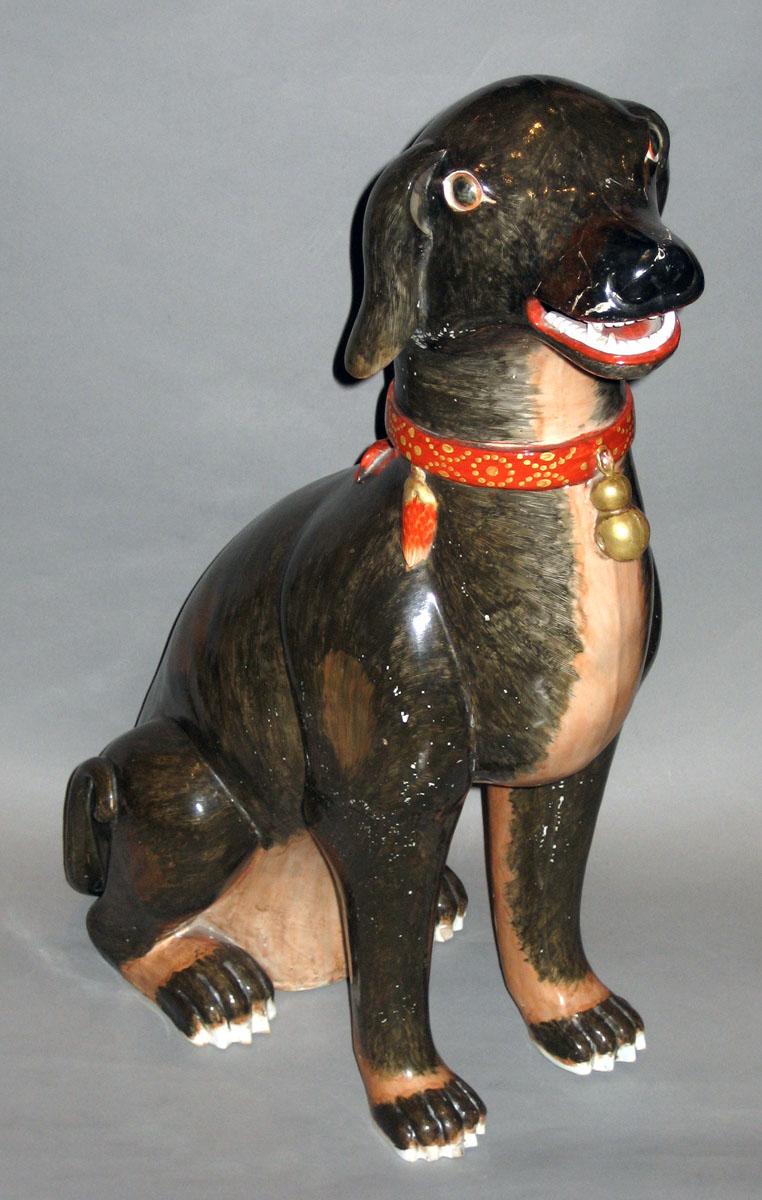 1966.0612 Porcelain Figure, Hound view 2