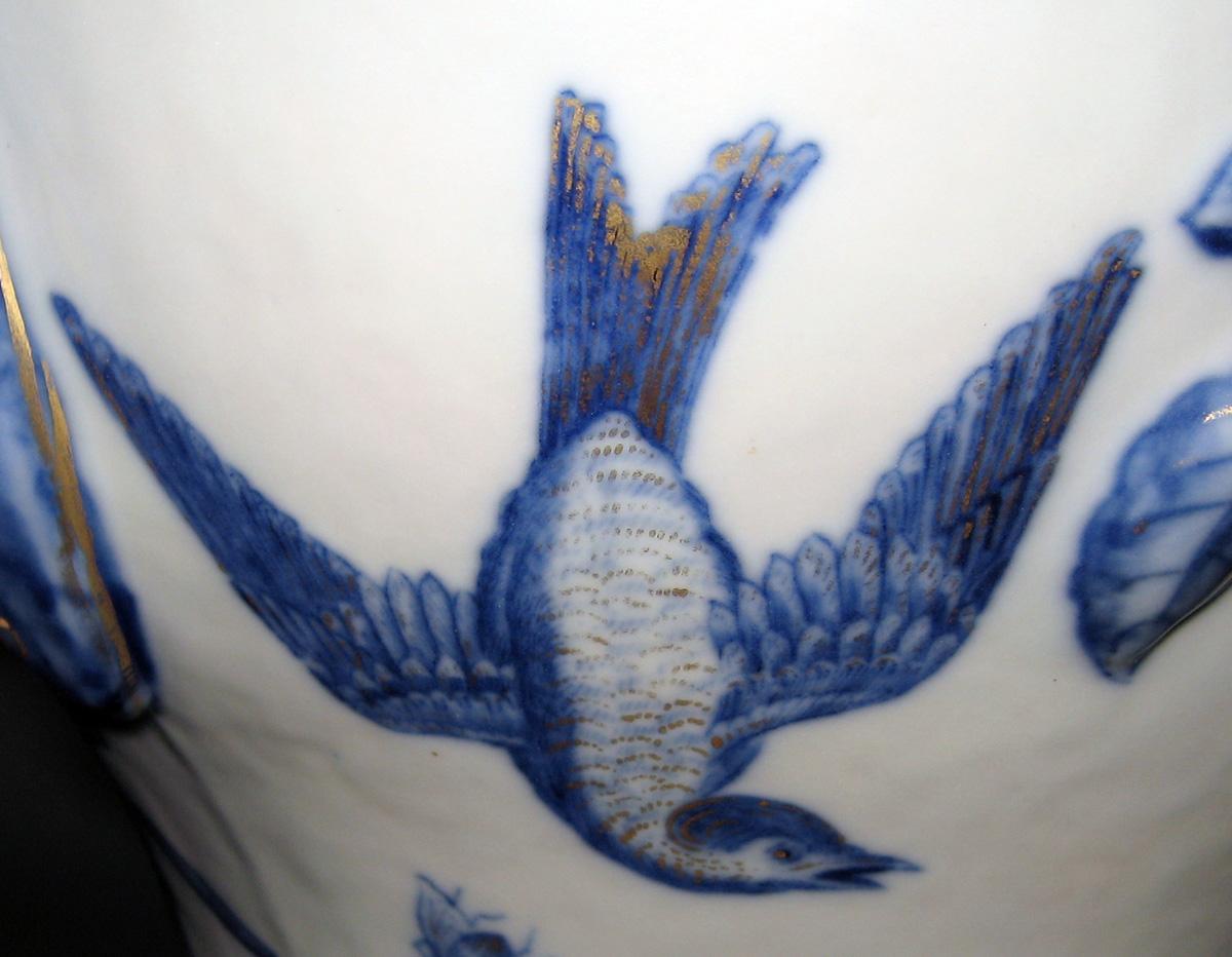 1966.0631.002 A, B Porcelain Urn detail bird 1