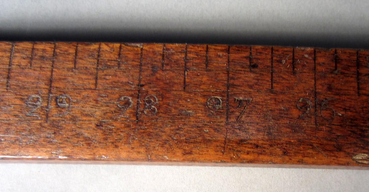 1957.0026.046 Yardstick, Detail