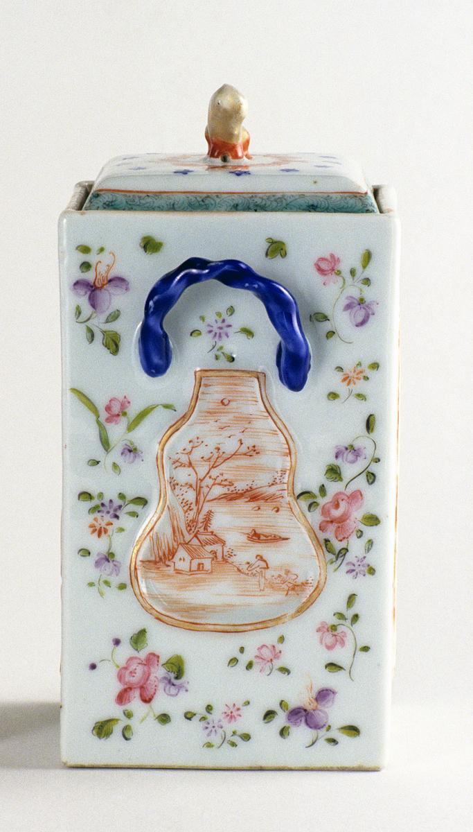 1966.0671 A, B Cannister, Jar, Side Detail