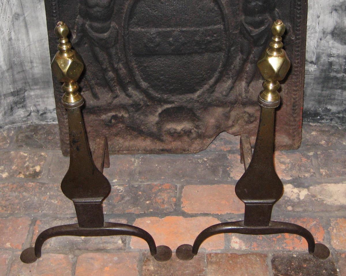 1966.0759.001 and .002 Andirons