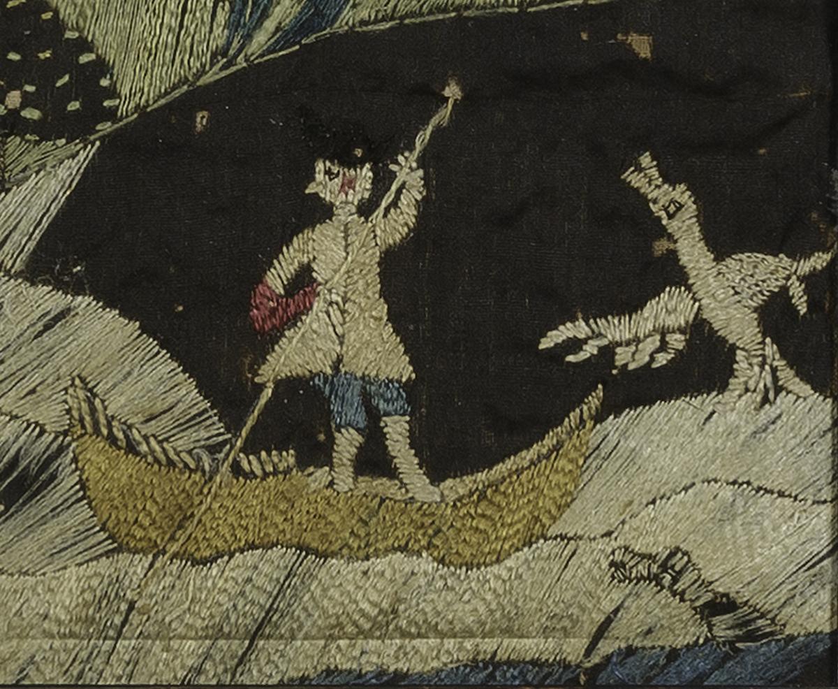 1966.0761 A Needlework Picture, Detail 9