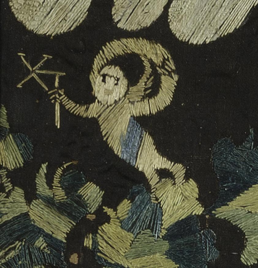1966.0761 A Needlework Picture, Detail 10