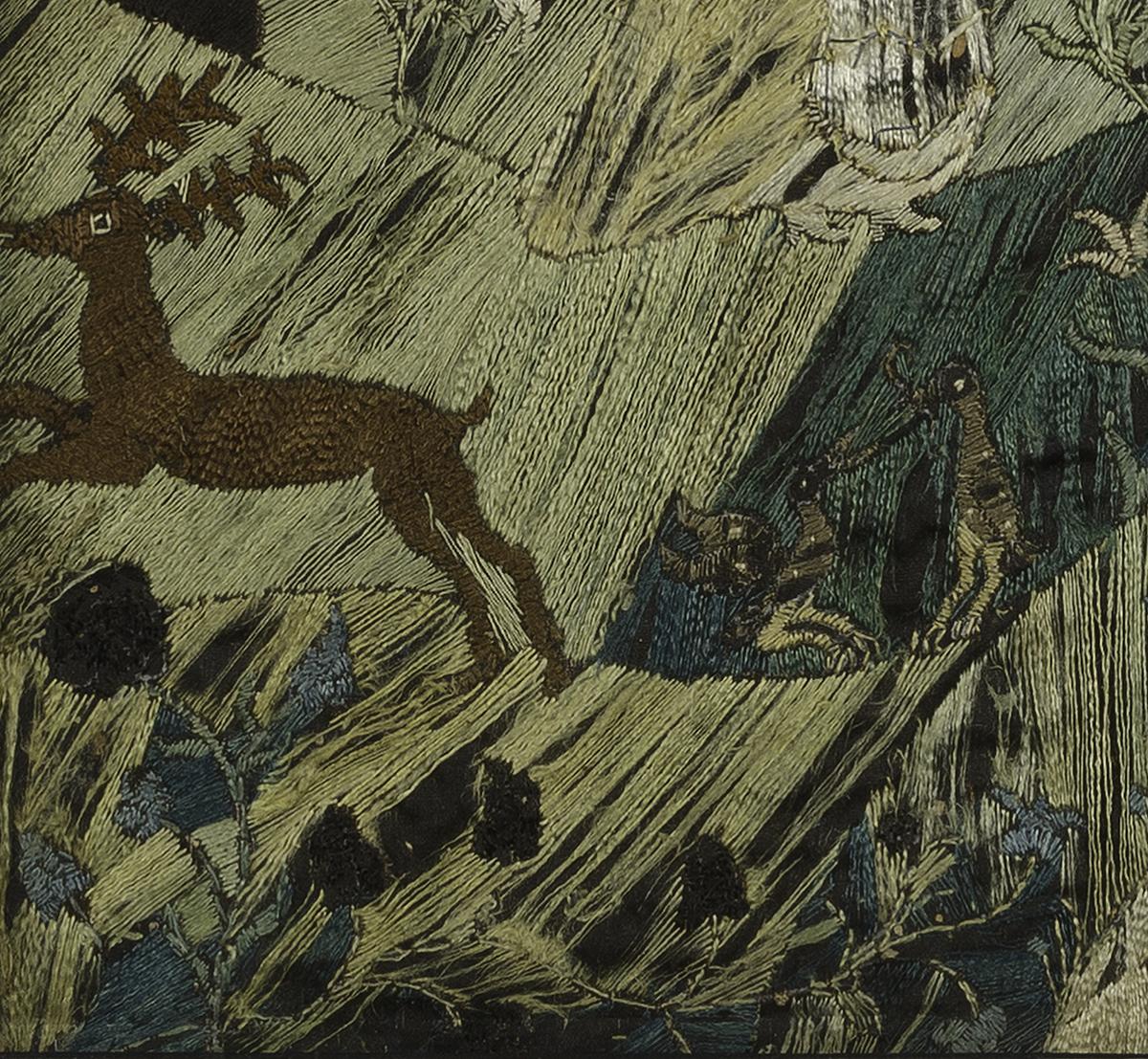 1966.0761 A Needlework Picture, Detail 4