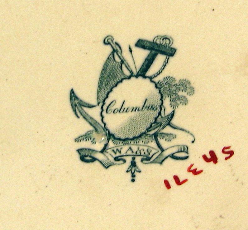 1966.0804.003 Columbus: Indian Scene plate (mark)