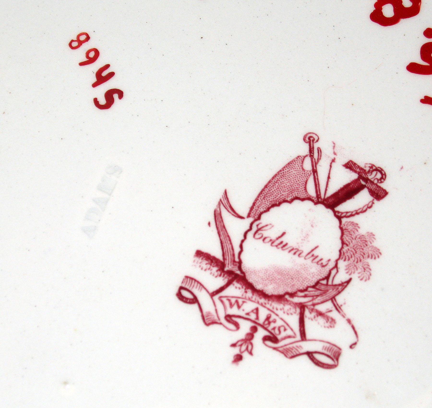 1965.0805.001 Earthenware plate (mark)