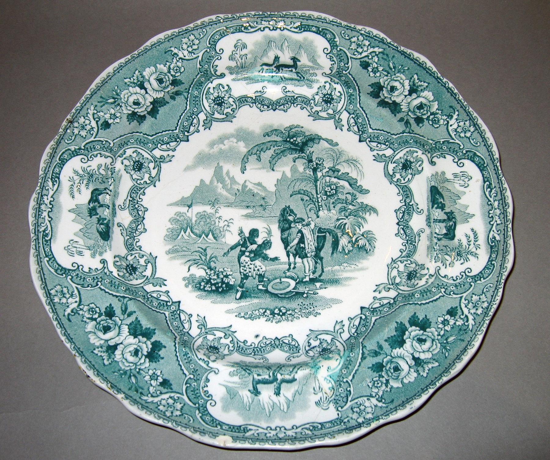 1966.0806.005 Columbus Camp Scene printed plate