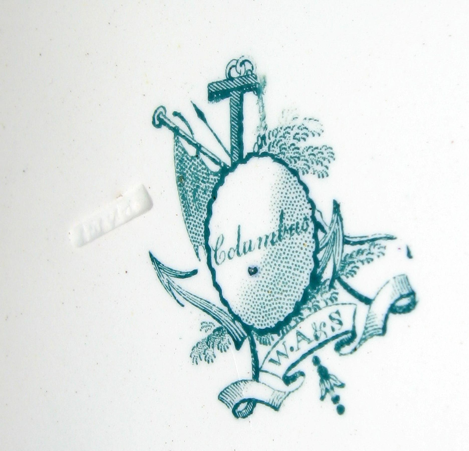 1966.0806.005 Columbus Camp Scene printed plate (mark)