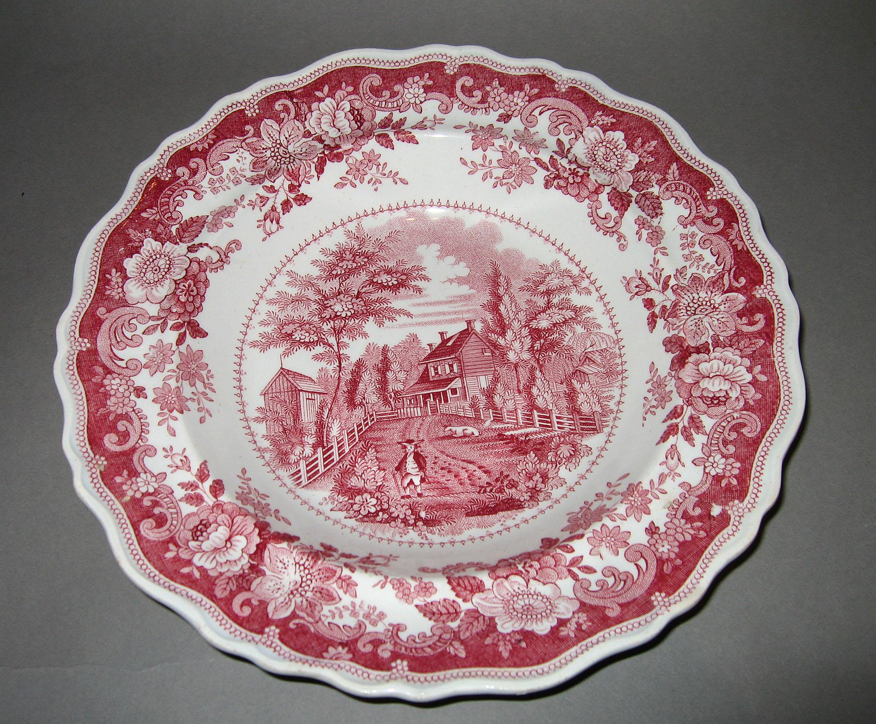 1966.0816.001 RIchard Jordan printed dish