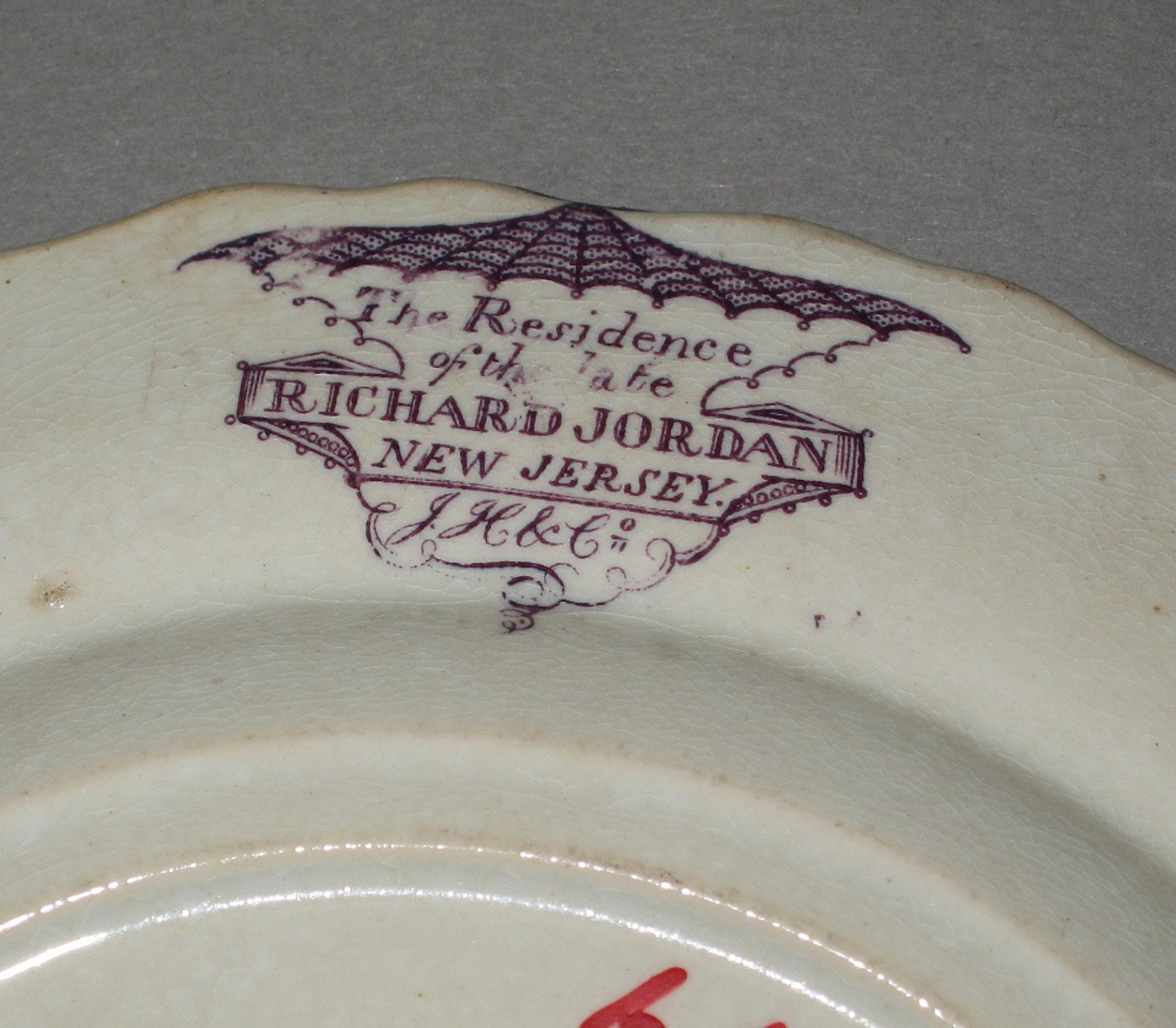 1966.0822.007 Earthenware plate, detail