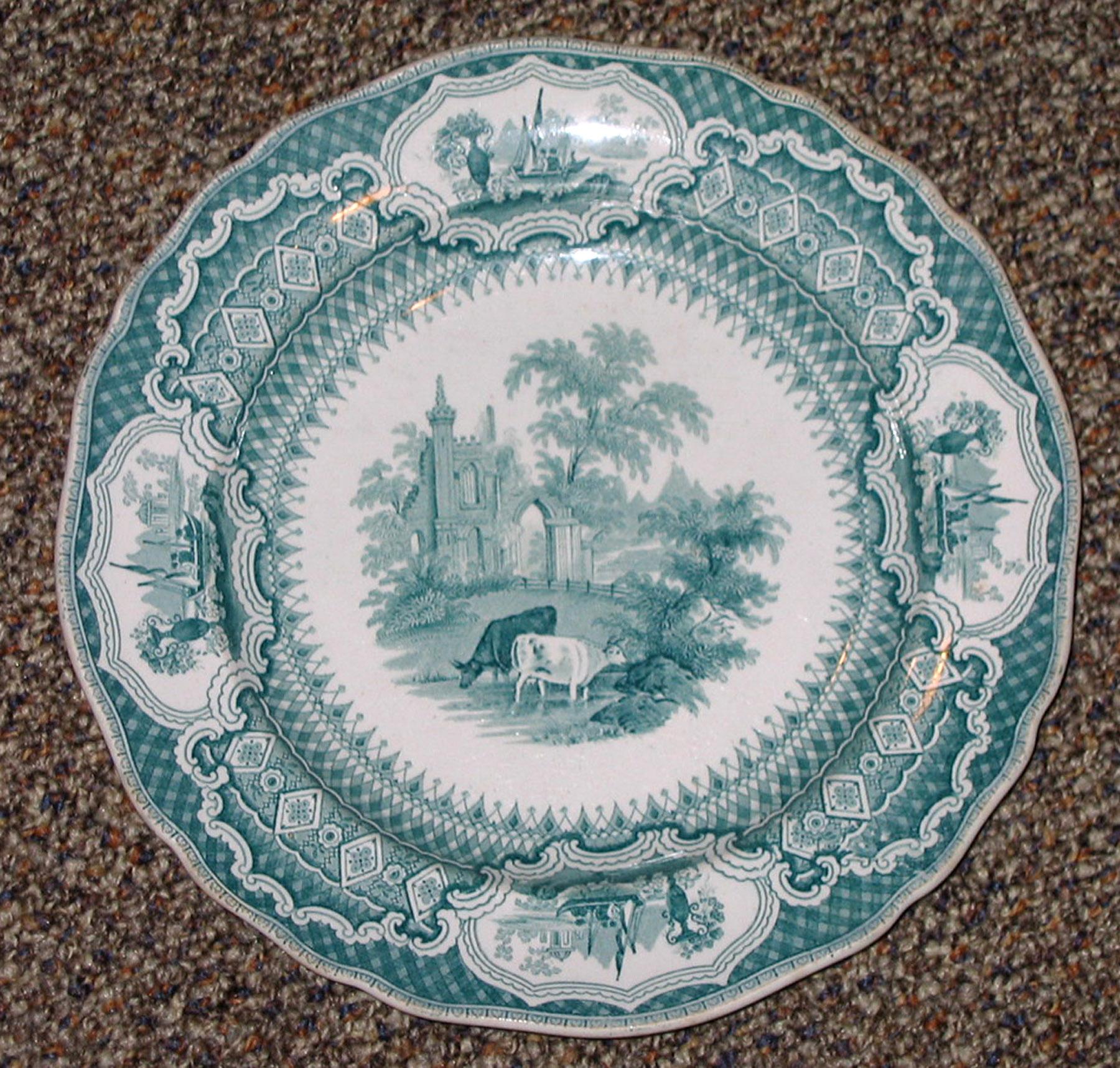 1966.0827.001 Green printed advertising plate