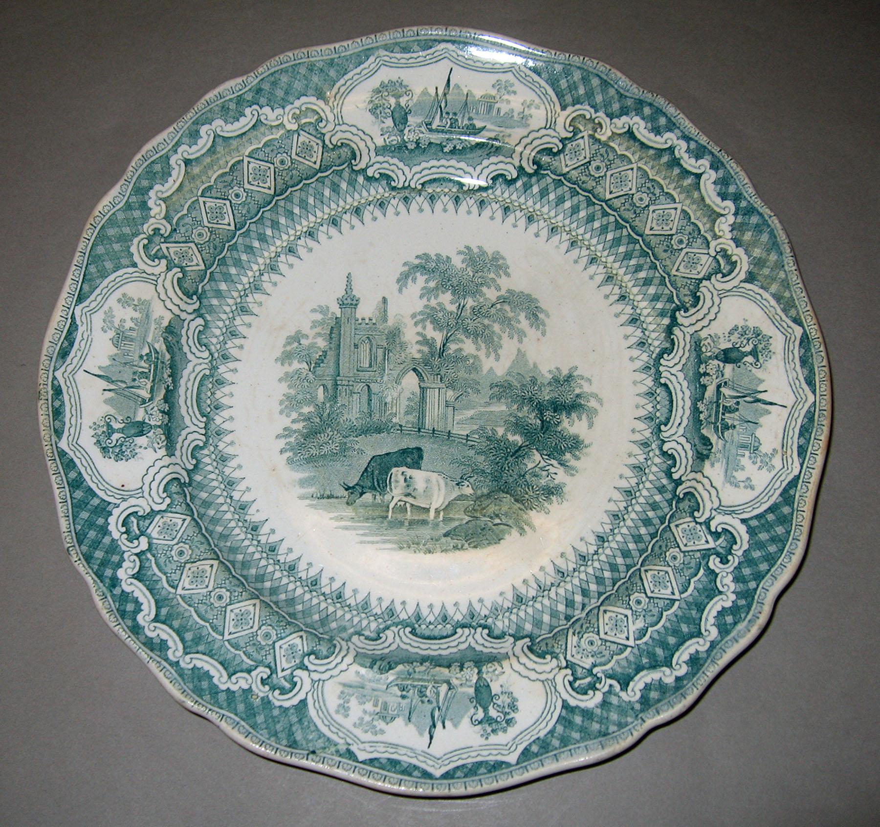 1966.0827.002 Heath Earthenware plate