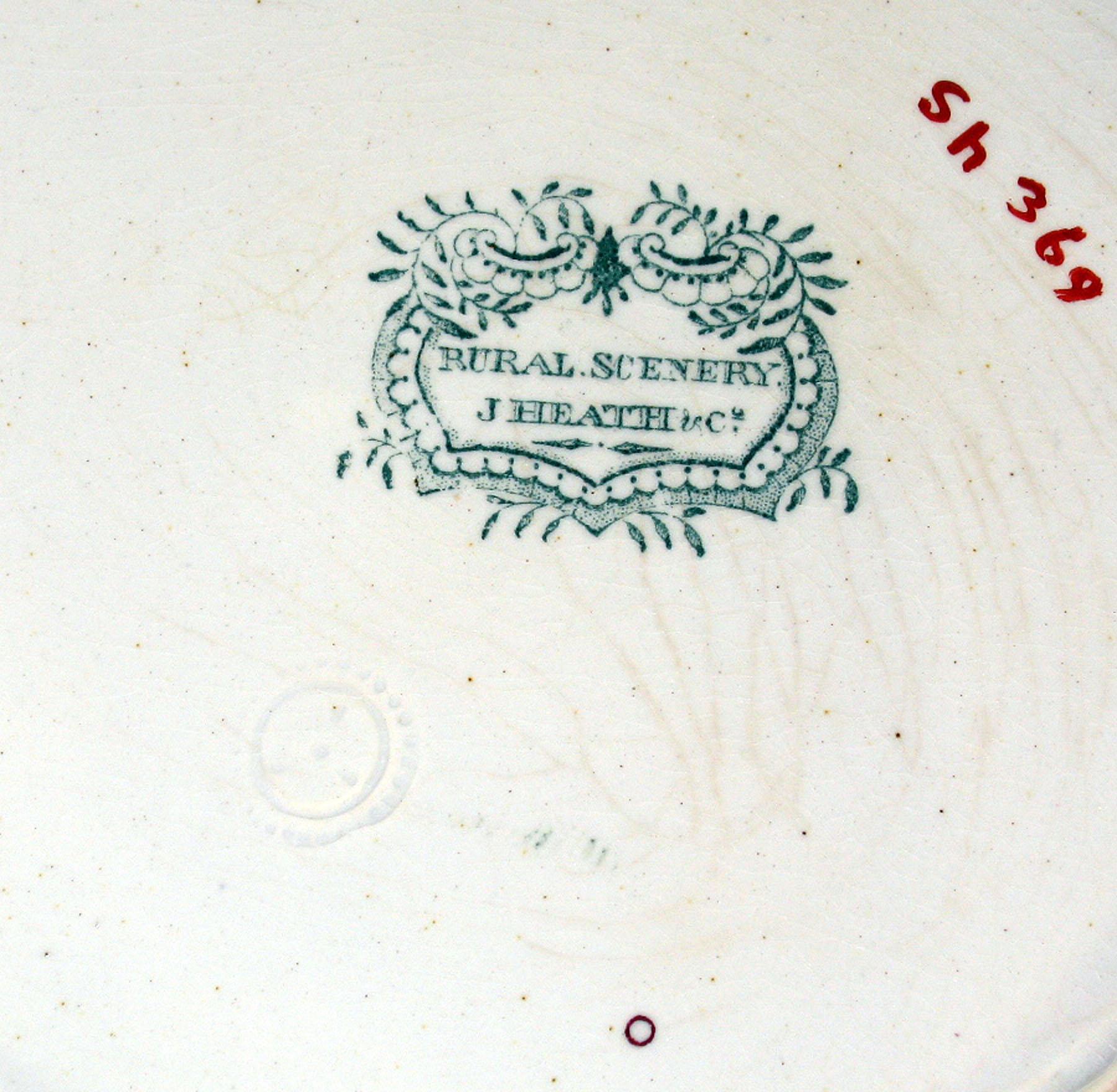 1966.0827.002 Heath Earthenware plate, detail