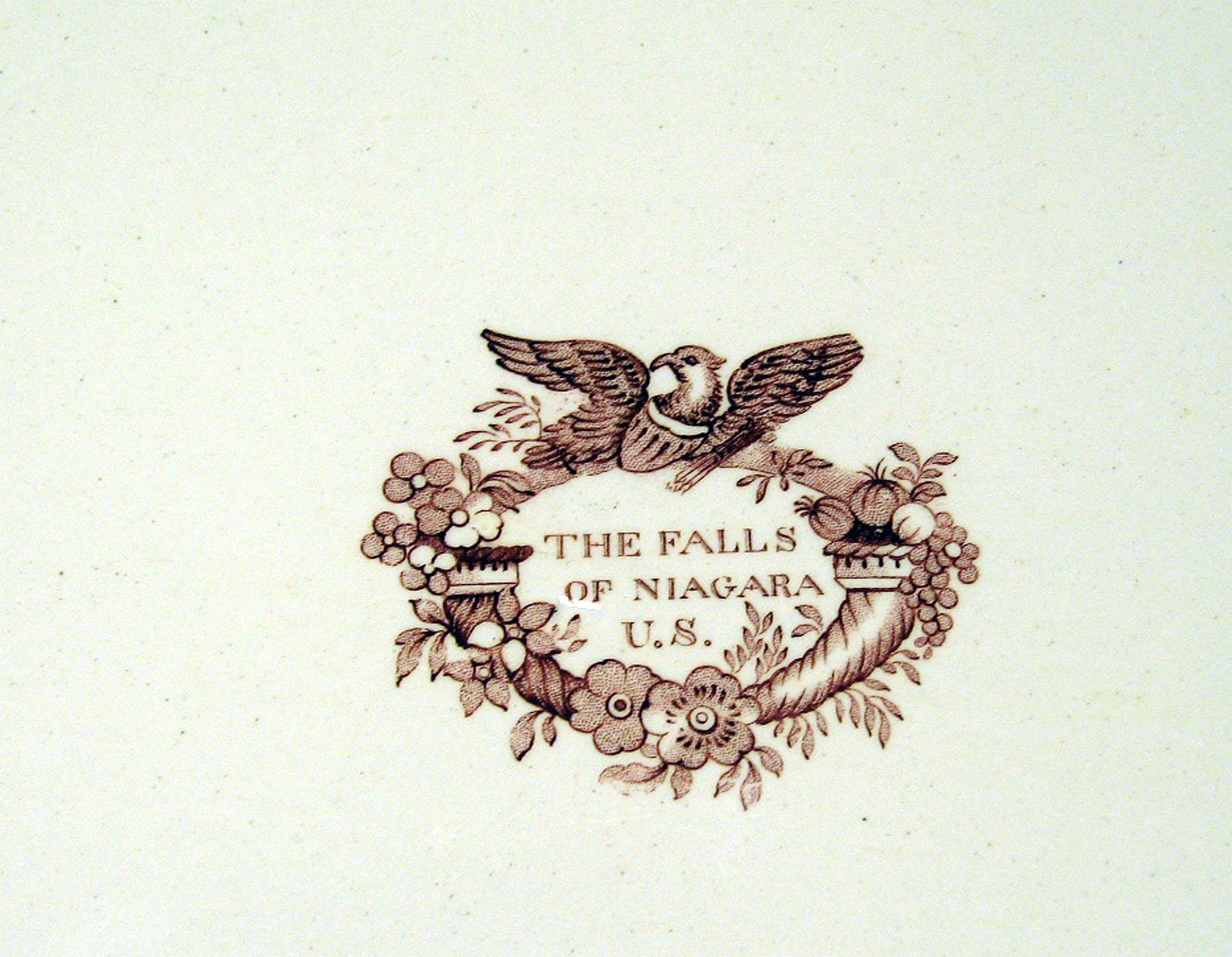 1966.0839 Adams earthenware platter, detail