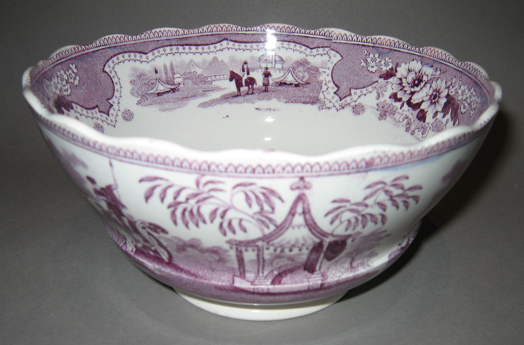 1966.0865 Palestine pattern transfer-printed bowl