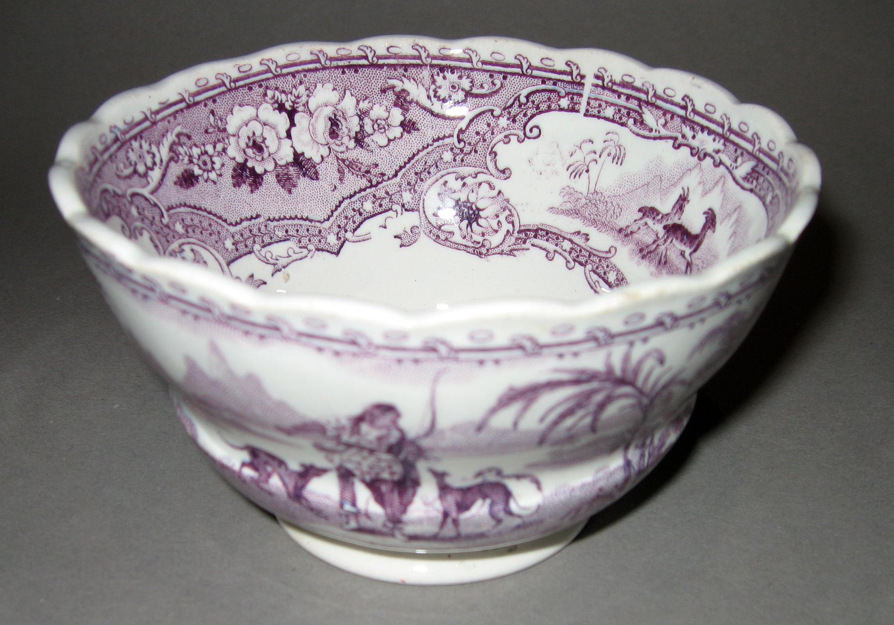 1966.0867.001 Columbus pattern transfer printed cup