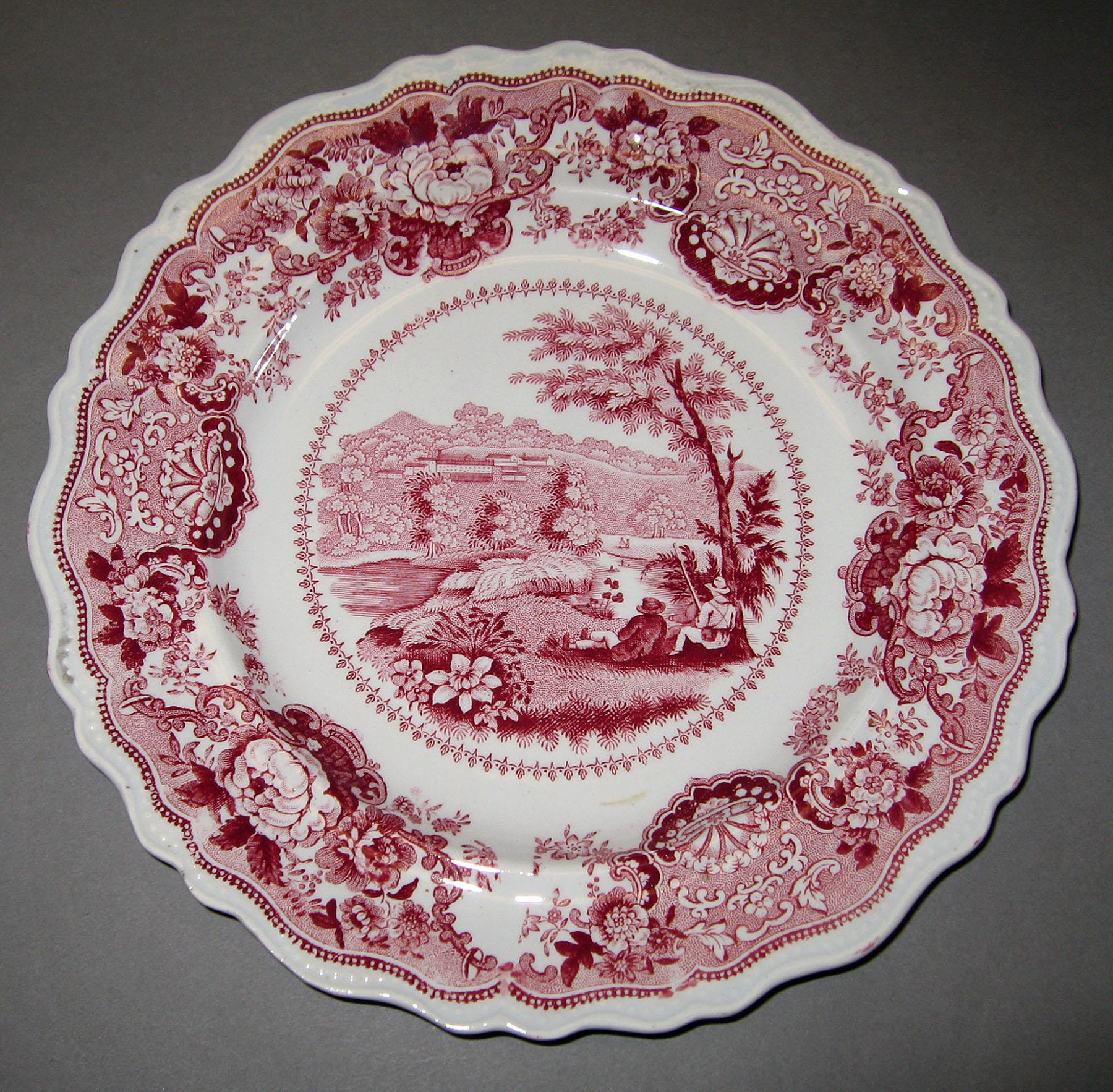 1966.0876.001 Adams Earthenware plate