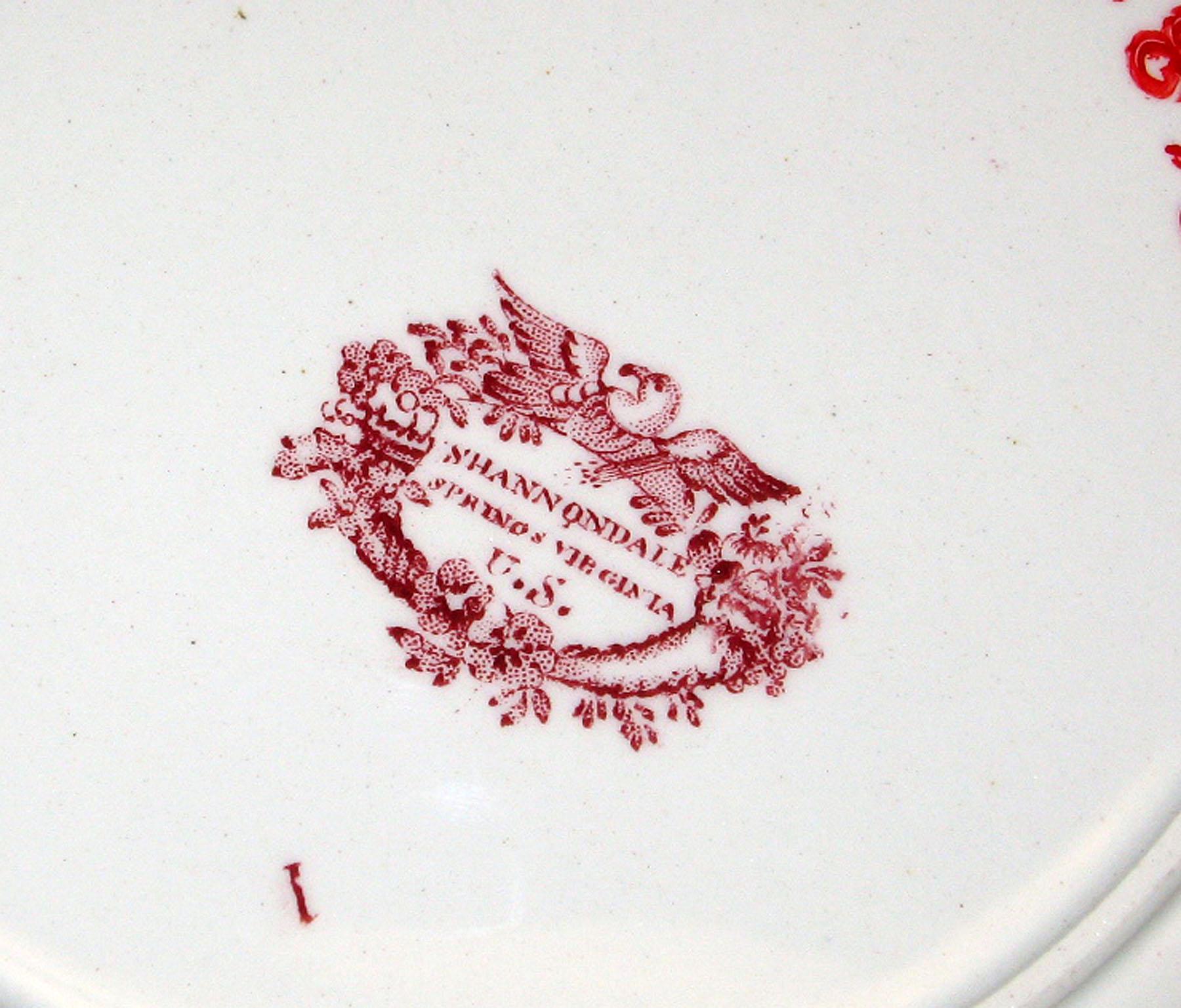 1966.0876.001 Adams Earthenware plate, detail