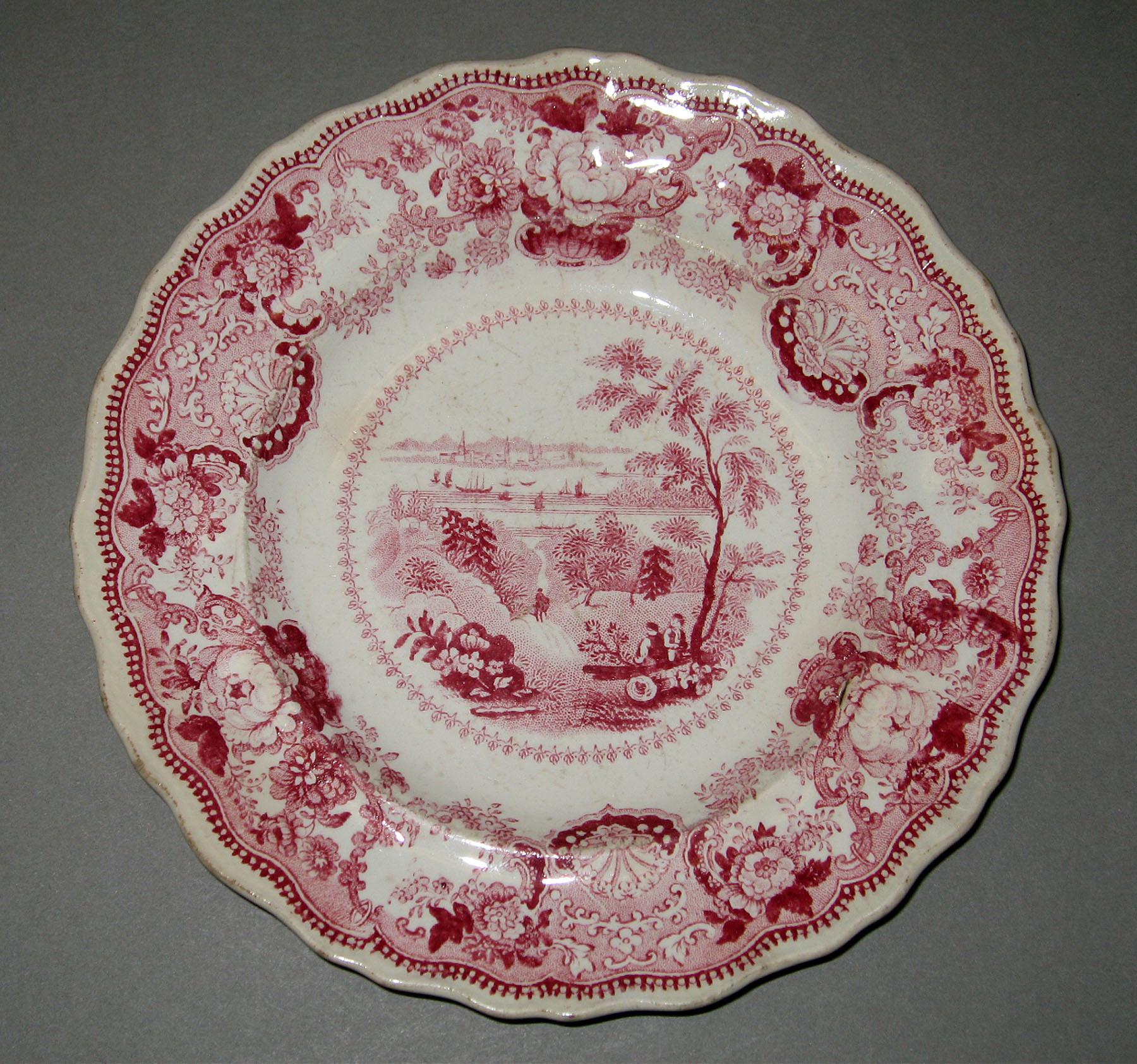1966.0878 Adams earthenware plate