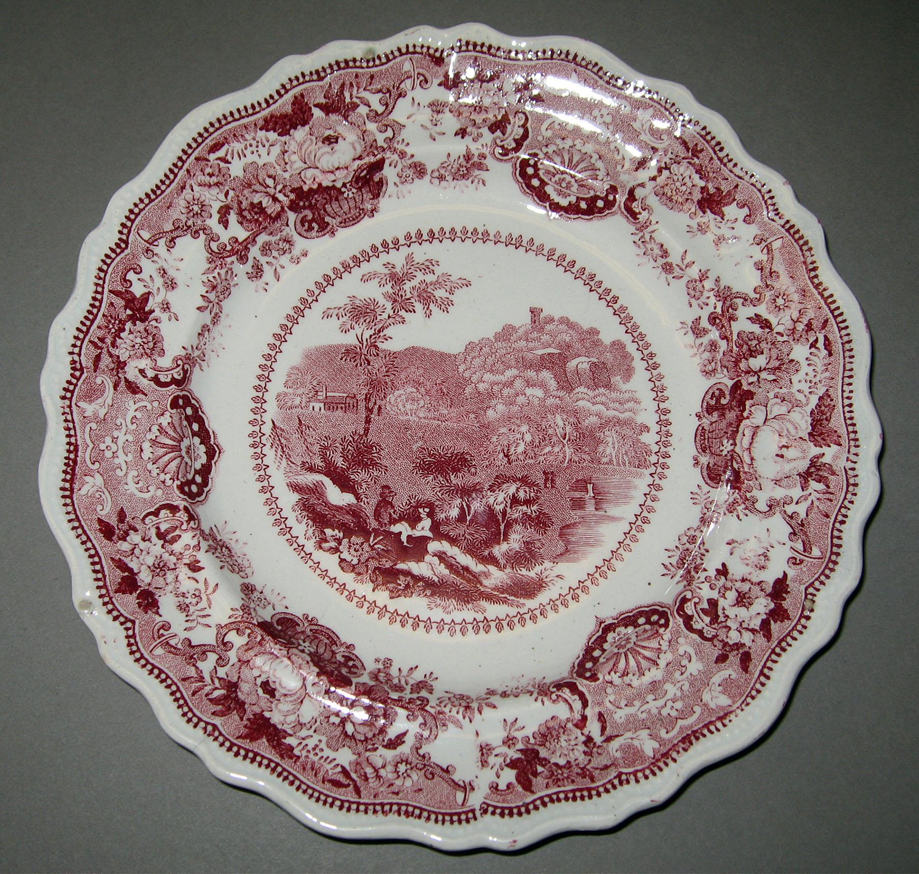 1966.0879 Adams earthenware plate