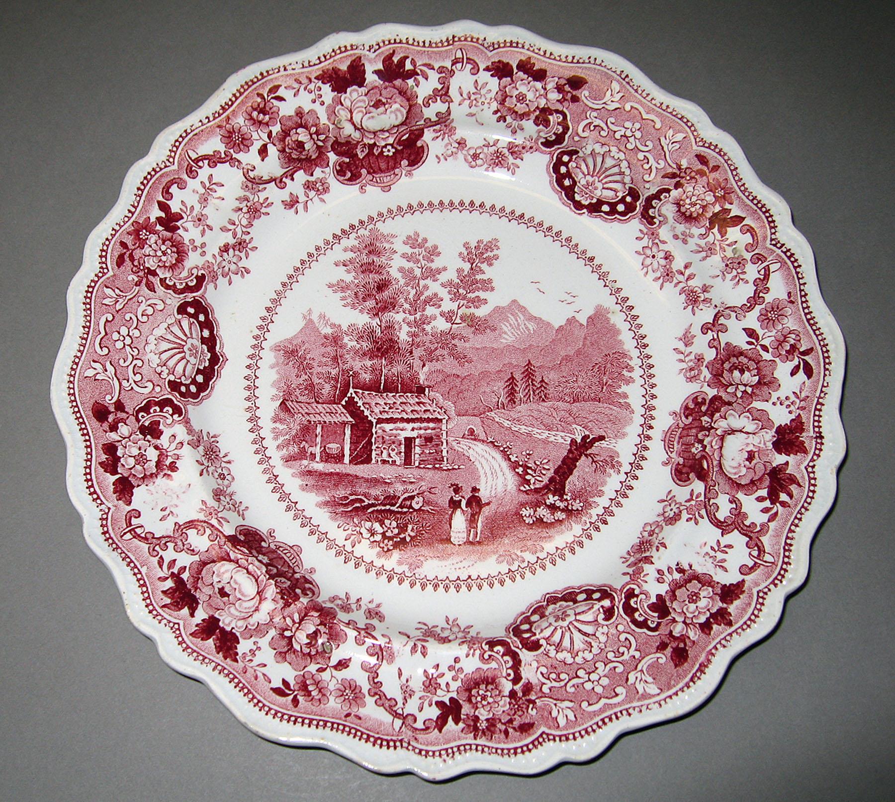 1966.0880.001 Adams earthenware plate